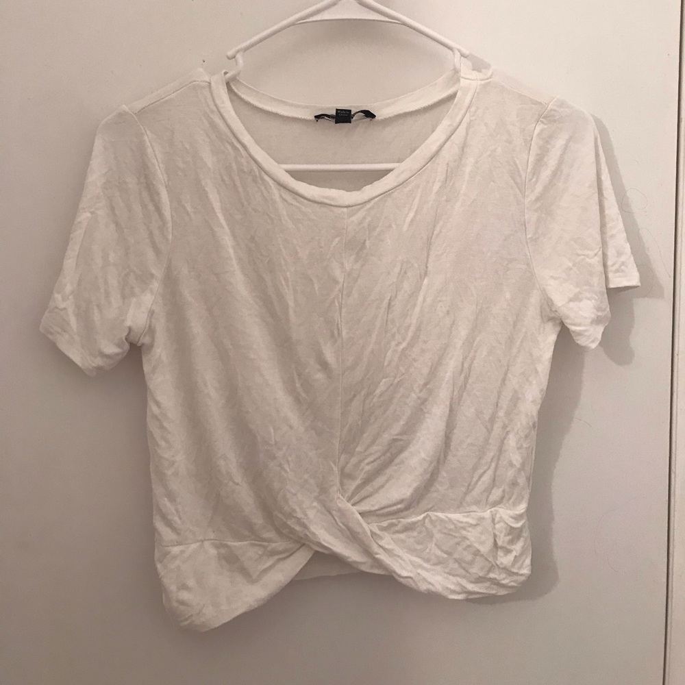 White Crop top